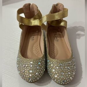 Glittering Gold Dress Shoes